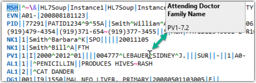 Floating HL7 Path