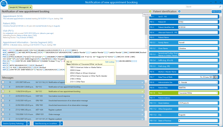 HL7 Editing Software