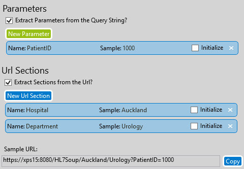 Http parameters and query string example